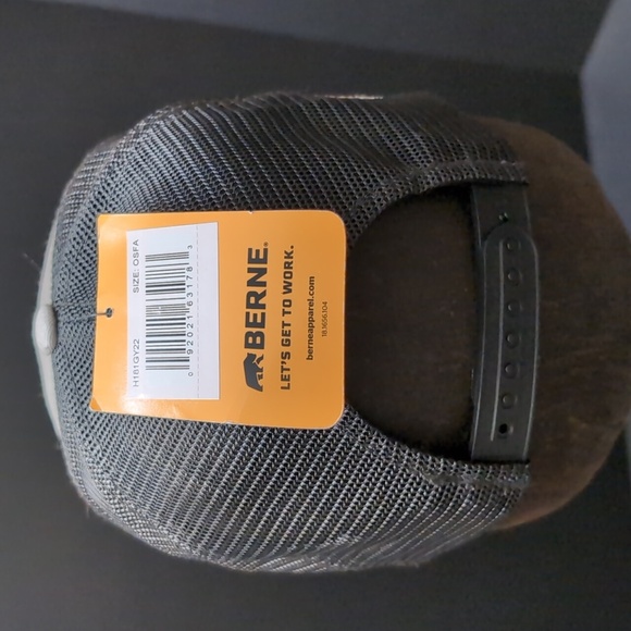 NWTBerne Work Wear Gray and Black Snapback Mesh Cap kyle Butt 2024 Golf Classic - Picture 4 of 9